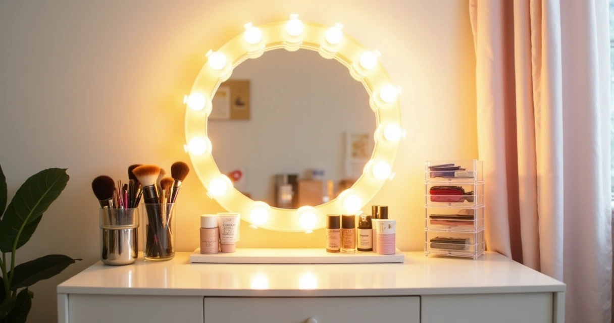 How to Organize a Small Teen Bedroom Vanity for St. Patrick's Day-Themed Makeup Looks on a Budget
